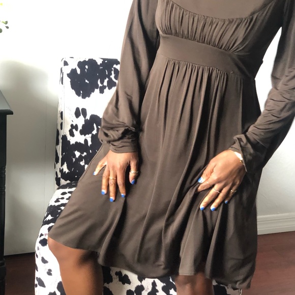 Silky brown BCBG dress - Picture 5 of 5